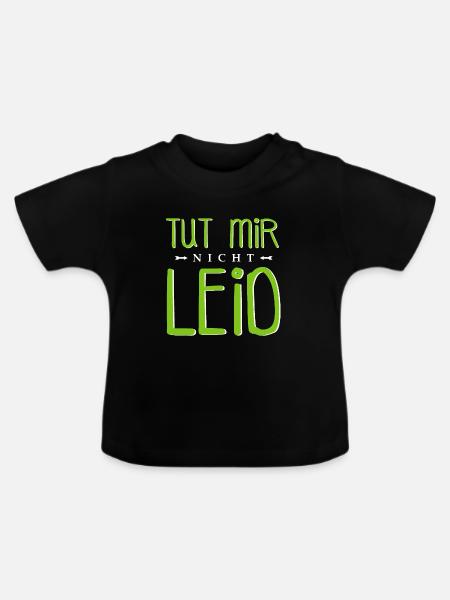 Tut mit nicht - Baby Bio-T-Shirt mit Rundhals - Schwarz