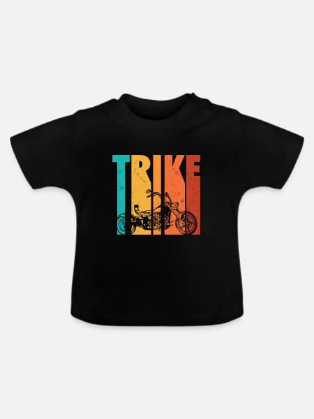 Geschenke für Triker - Baby Bio-T-Shirt mit Rundhals - Schwarz