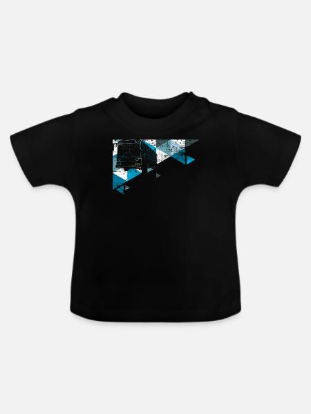 Bus - Baby Bio-T-Shirt mit Rundhals - Schwarz