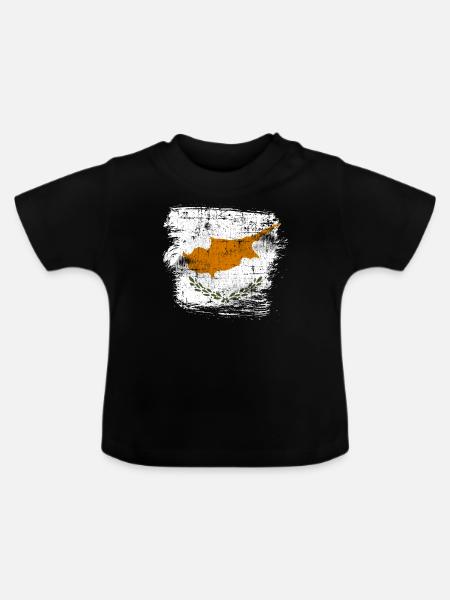 Zypern - Baby Bio-T-Shirt mit Rundhals - Schwarz