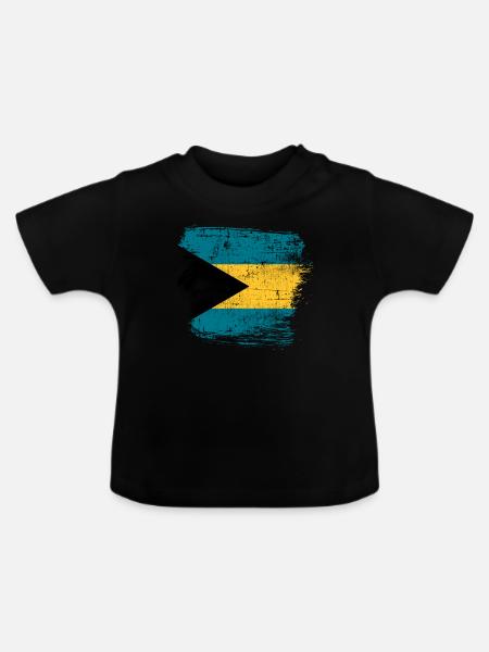 Bahamas - Baby Bio-T-Shirt mit Rundhals - Schwarz