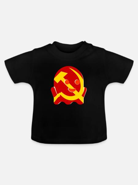Kommunismus Gespenst Geschenk - Baby Bio-T-Shirt mit Rundhals - Schwarz