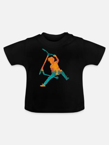 Freestyle Scooter - Baby Bio-T-Shirt mit Rundhals - Schwarz
