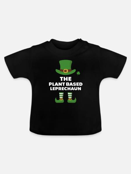 Der pflanzliche Kobold - Baby Bio-T-Shirt mit Rundhals - Schwarz