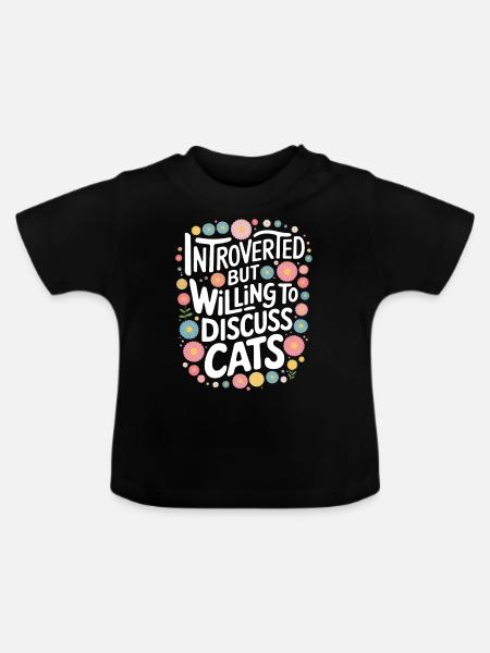 Introvertierter asozialer introvertierter - Baby Bio-T-Shirt mit Rundhals - Schwarz
