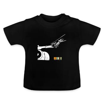 Schwalbefahrer - Simson Schwalbe DDR - T-shirt bio col rond Bébé - noir - Devant