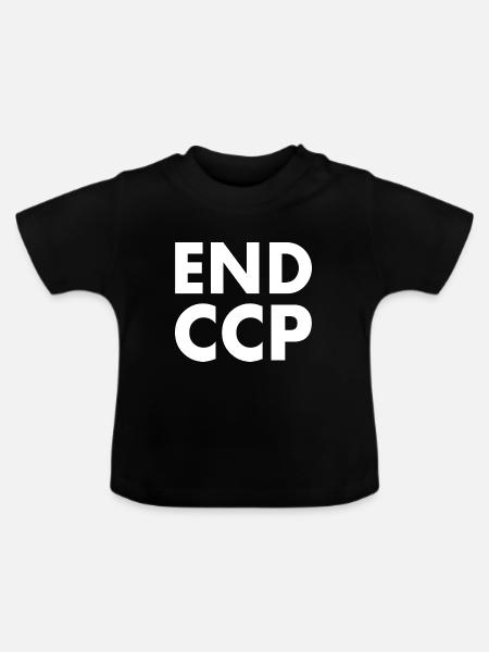 End ccp - Baby Bio-T-Shirt mit Rundhals - Schwarz