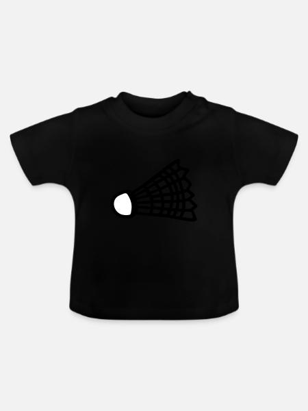 Federball - Baby Bio-T-Shirt mit Rundhals - Schwarz