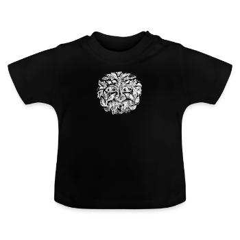 forêt - T-shirt bio col rond Bébé - noir - Devant