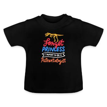Futurs paléontologues paléontologie dinosaures - T-shirt bio col rond Bébé - noir - Devant