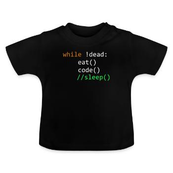Programmierung Informatik Entwickler Programmierer - Baby Bio-T-Shirt mit Rundhals - Schwarz - Vorne