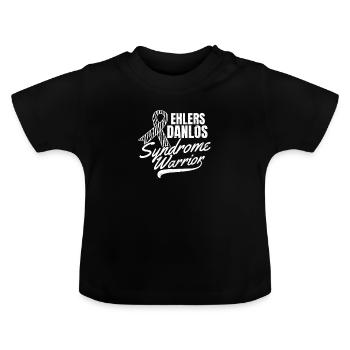 Ehlers Danlos Syndrom Zebra Warrior Gift - Baby Bio-T-Shirt mit Rundhals - Schwarz - Vorne