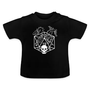 RPG Rpg Board Game Game Board Gift - Baby Organic T-Shirt with Round Neck - black - Front