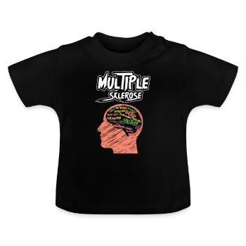 Sclérose en plaques, conscience - T-shirt bio col rond Bébé - noir - Devant