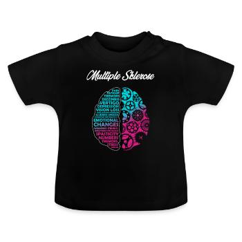 Sclérose en plaques, conscience - T-shirt bio col rond Bébé - noir - Devant