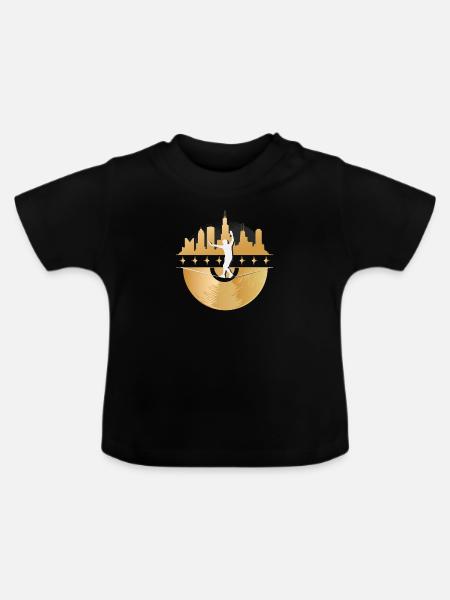 Slackline, Urban & Lifestyle - Baby Bio-T-Shirt mit Rundhals - Schwarz