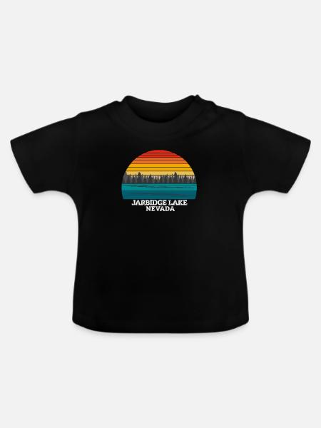 Jarbidge Lake Nevada - Baby Bio-T-Shirt mit Rundhals - Schwarz