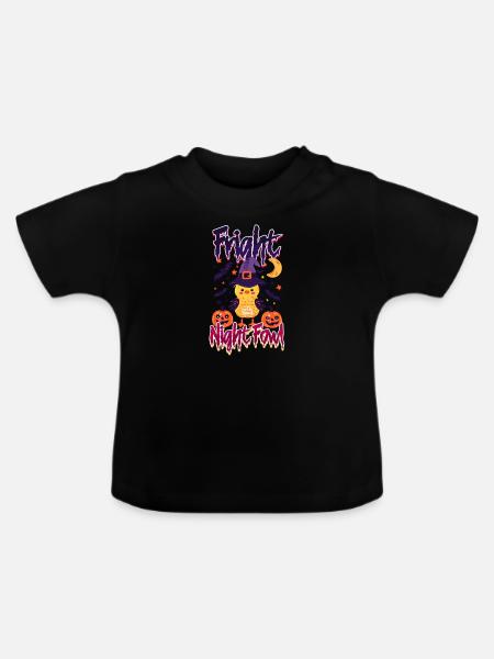 Halloween Huhn Schrecken Nachthuhn - Baby Bio-T-Shirt mit Rundhals - Schwarz
