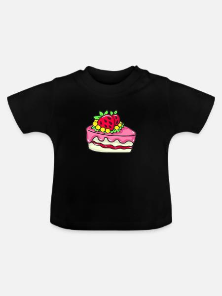 KONDITOR - Baby Bio-T-Shirt mit Rundhals - Schwarz