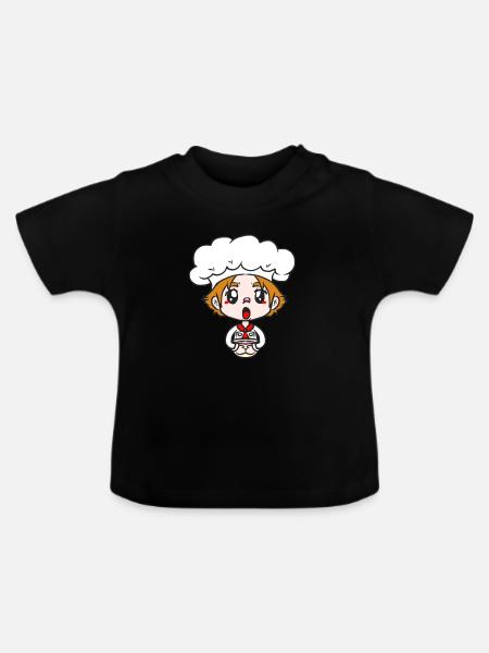 KONDITOR - Baby Bio-T-Shirt mit Rundhals - Schwarz