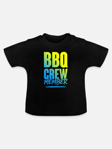 Bbq Crew - Baby Bio-T-Shirt mit Rundhals - Schwarz