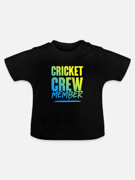 Cricket Crew - Baby Bio-T-Shirt mit Rundhals - Schwarz