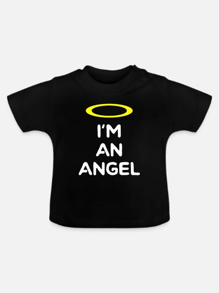 ENGEL - Baby Bio-T-Shirt mit Rundhals - Schwarz