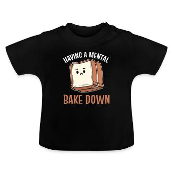 Baker Pastry Maker - Baby Organic T-Shirt with Round Neck - black - Front