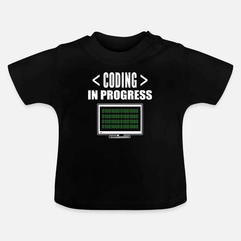Programming & Coding IT Specialist - Baby Organic T-Shirt with Round Neck - black