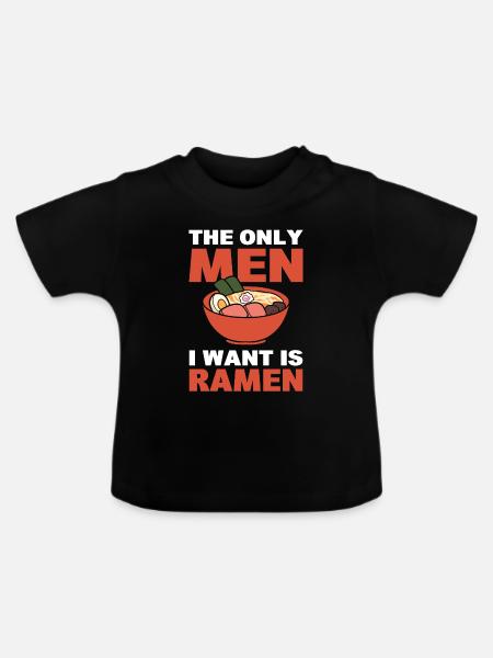 Ramen-Nudeln Ramenliebhaber - Baby Bio-T-Shirt mit Rundhals - Schwarz