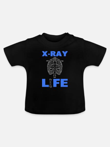 X-ray Life Radiologie -Techniker - Baby Bio-T-Shirt mit Rundhals - Schwarz