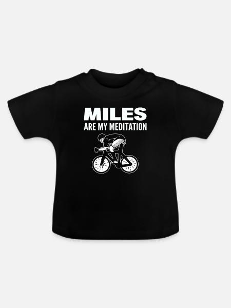 Lustiges Mountainbiken Radfahrer - Baby Bio-T-Shirt mit Rundhals - Schwarz