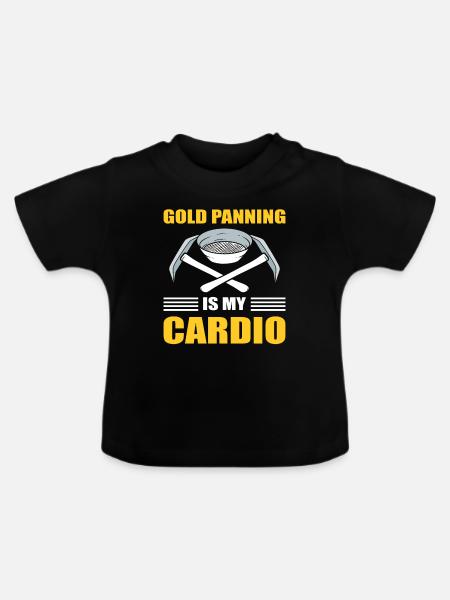 Goldmine Minenarbeiter - Baby Bio-T-Shirt mit Rundhals - Schwarz