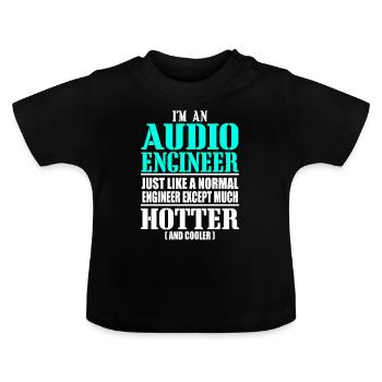 Tontechniker, Techniker - Baby Bio-T-Shirt mit Rundhals - Schwarz - Vorne