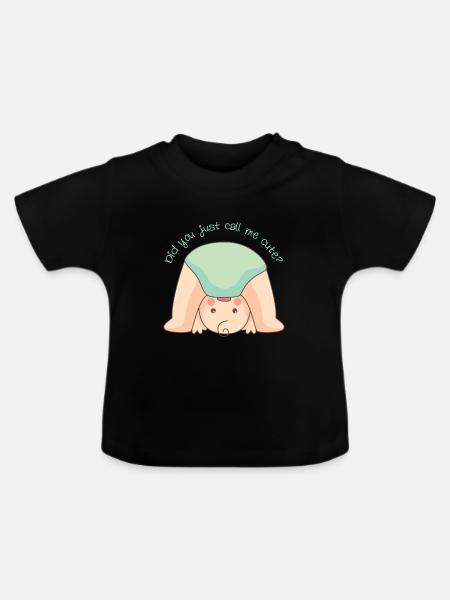 BABY CALL - Baby Bio-T-Shirt mit Rundhals - Schwarz
