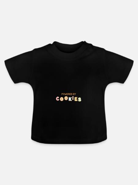 KEKSE - Baby Bio-T-Shirt mit Rundhals - Schwarz
