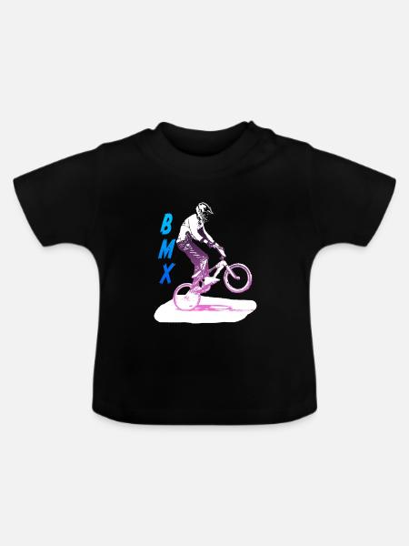 bmx - Baby Bio-T-Shirt mit Rundhals - Schwarz