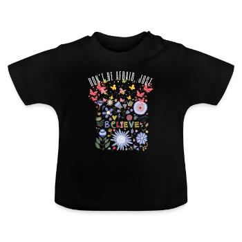 Jesus Christus,Jesus Christus,Jesus Christus,Jesus - Baby Bio-T-Shirt mit Rundhals - Schwarz - Vorne
