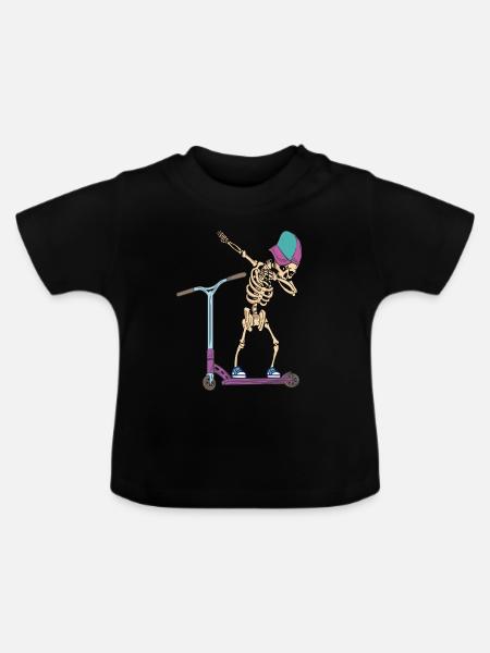 Stunt Scooter - Baby Bio-T-Shirt mit Rundhals - Schwarz