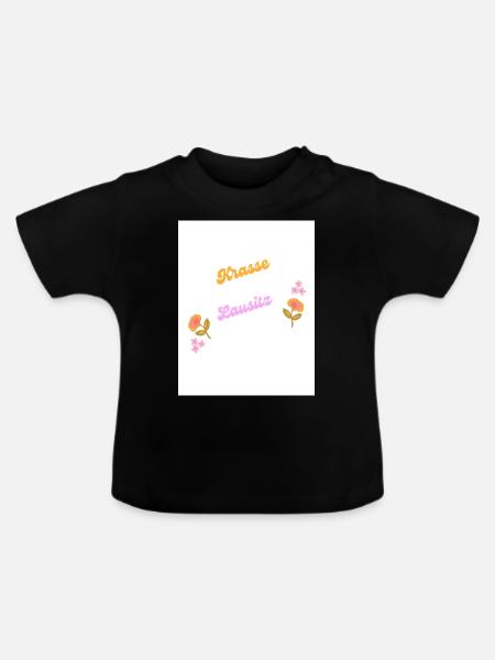 Lausitz - Baby Bio-T-Shirt mit Rundhals - Schwarz