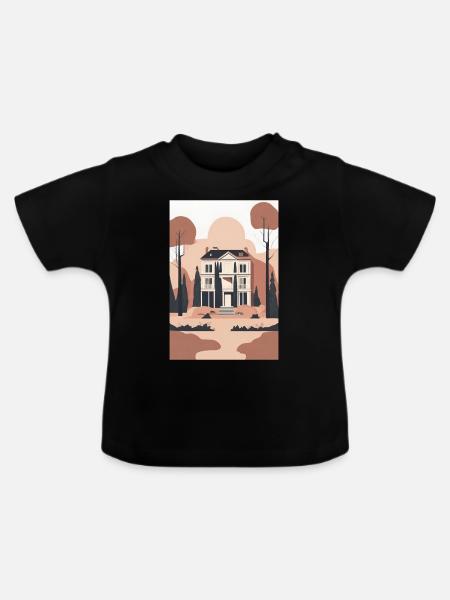 Haus - Baby Bio-T-Shirt mit Rundhals - Schwarz