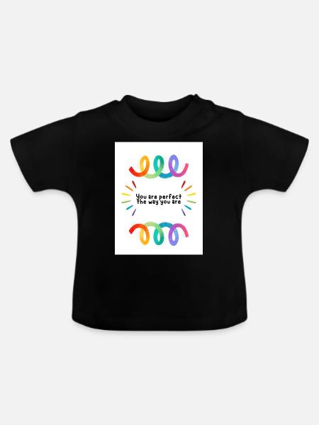 Proud - Baby Bio-T-Shirt mit Rundhals - Schwarz