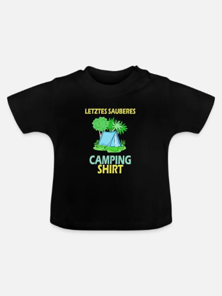 Pfadfinder Camping Pfadfinder Geschenk - Baby Bio-T-Shirt mit Rundhals - Schwarz