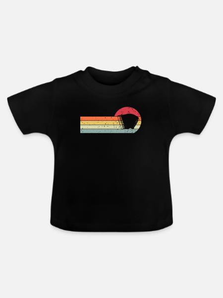 Akkordeon - Baby Bio-T-Shirt mit Rundhals - Schwarz