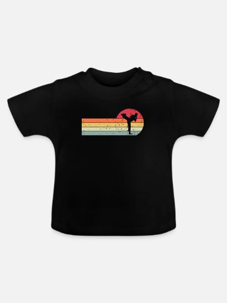 Karate - Baby Bio-T-Shirt mit Rundhals - Schwarz