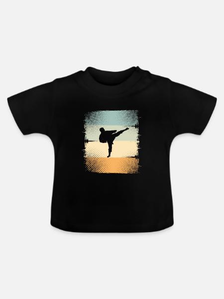 Karate - Baby Bio-T-Shirt mit Rundhals - Schwarz