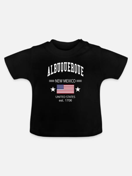 Albuquerque - Baby Bio-T-Shirt mit Rundhals - Schwarz