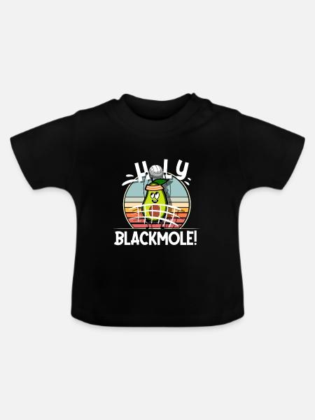 Volleyball - Baby Bio-T-Shirt mit Rundhals - Schwarz
