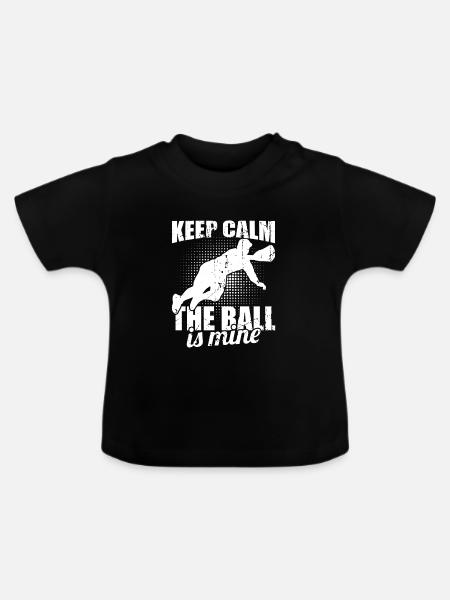 Baseball Catcher - Baby Bio-T-Shirt mit Rundhals - Schwarz