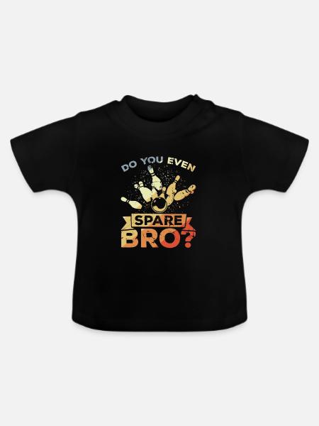 Bowler Spruch - Baby Bio-T-Shirt mit Rundhals - Schwarz